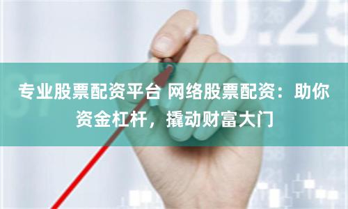 专业股票配资平台 网络股票配资：助你资金杠杆，撬动财富大门